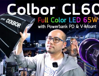 รีวิวไฟพกพาตัวเล็ก 65W COLBOR CL60 และ CL60R LED Bi-Color และ RGB ต่อ Powerbank PD ถ่ายข้างนอกได้