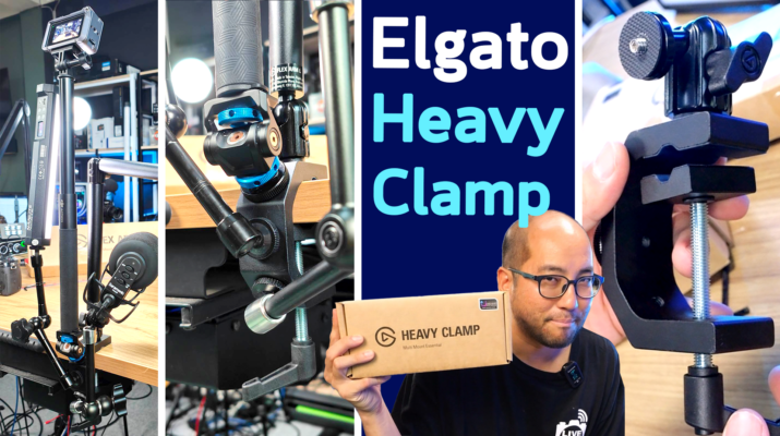 แนะนำ Elgato Heavy Clamp อุปกรณ์เสริมหนีบโต๊ะ หนีบเสา Ball head แข็งแรง ติดกล้อง ติดไฟ ติดไมค์ ติด actioncam