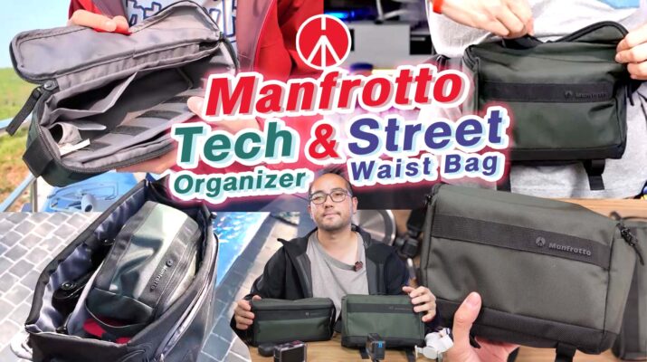 รีวิว Manfrotto Street Waist Bag & Tech Organizer กระเป๋าใบเล็กคาดเอว สะพาย ซ้อน กันกระแทก แบบประหยัด