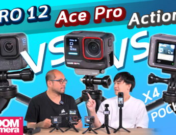 มือใหม่ถ่ายวีดีโอรถ Action Cam ซื้อตัวไหนดี GoPro HERO 12 vs DJI Osmo Action 4 vs Insta360 Ace Pro